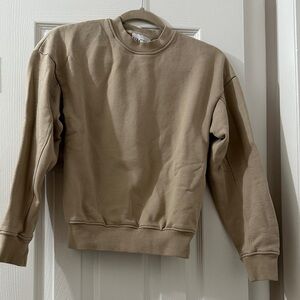 Men's Crewneck Sweater in Beige